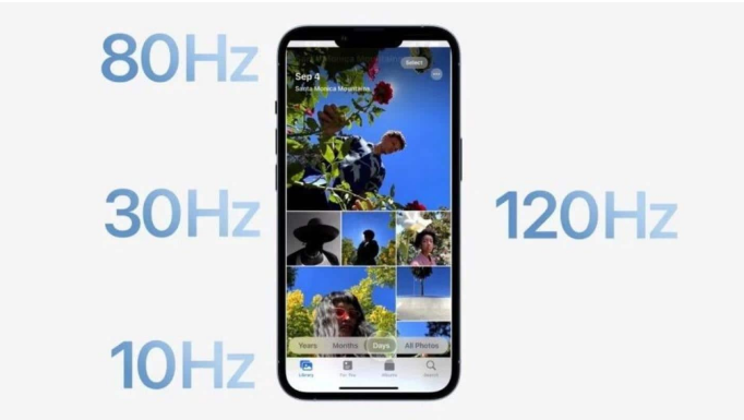 鄢陵苹果14维修分享iPhone 14有高刷吗 